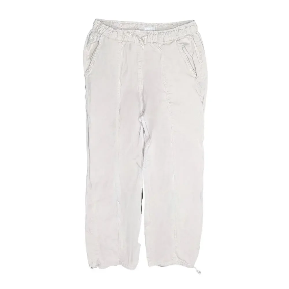 Nicole Miller New York Beige Drawstring Jogger Pants - Picture 1 of 7